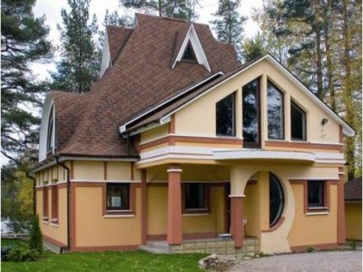 Дизайн интерьера деревянного дома внутри